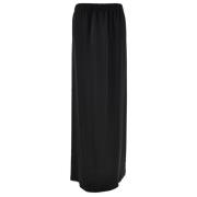 Zwarte lange rok met hoge taille Fabiana Filippi , Black , Dames