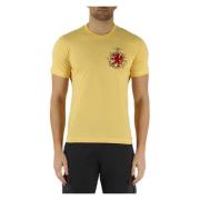 Katoenen T-shirt met Voorlogo Borduursel Aeronautica Militare , Yellow...