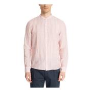 Gestreept Multikleur Overhemd met Zakje Michael Kors , Pink , Heren