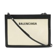 Pre-owned Canvas clutches Balenciaga Vintage , Beige , Dames