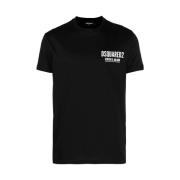 Zwart Logo T-Shirt Dsquared2 , Black , Heren