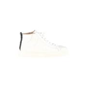 Pre-owned Leather sneakers Chloé Pre-owned , White , Dames