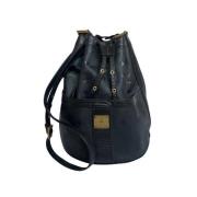 Pre-owned Leather shoulder-bags MCM Pre-owned , Black , Dames