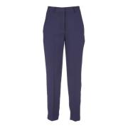 Blauwe Broek met Rechte Pijpen Ottod'Ame , Blue , Dames