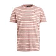 Korte Mouw R-Neck Melange Jersey T-Shirt Vanguard , Pink , Heren