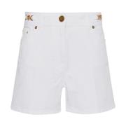 Zachte Denim Shorts Versace , White , Dames