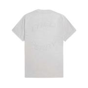 Warped Graphic T-Shirt Fred Perry , White , Heren