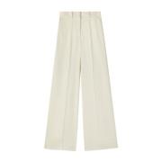 Wijde pijpen maatwerk broek Jil Sander , Beige , Dames