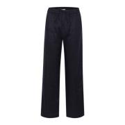 Linnen Broek met Relaxte Pasvorm Part Two , Blue , Dames