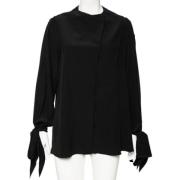 Pre-owned Silk tops Givenchy Pre-owned , Black , Dames