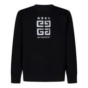 Zwart 4G Stars Sweatshirt Givenchy , Black , Heren