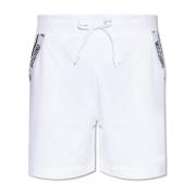 Katoenen shorts met logo Moschino , White , Heren