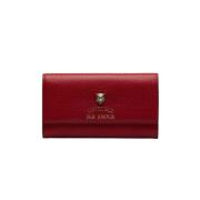 Pre-owned Leather wallets Gucci Vintage , Red , Dames