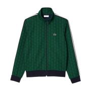 Monogram Rits Sweatshirt Lacoste , Green , Heren