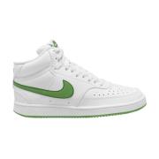 Witte sportiee hoge damessneakers Nike , White , Dames