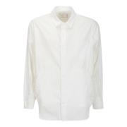 Katoenen Poplin Overhemd Sacai , White , Heren