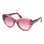 Guinevere Sunglasses in Shiny Red/Violet Tom Ford , Red , Dames