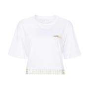 Witte Optische T-Shirt Patrizia Pepe , White , Dames