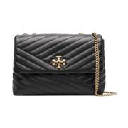 Kira Chevron Schoudertas Tory Burch , Black , Dames