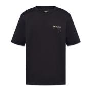 T-shirt met logo Fendi , Black , Heren