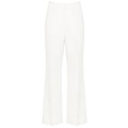 Stijlvolle Wijde Broek in Wit & Groen Casablanca , White , Dames