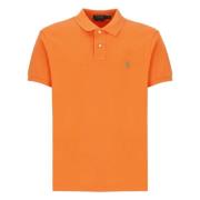 Oranje Polo Shirt met Iconische Pony Borduursel Ralph Lauren , Orange ...