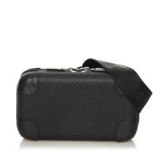 Pre-owned Leather clutches Louis Vuitton Vintage , Black , Dames