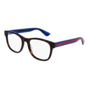 Dark Havana Blue Eyewear Frames Gucci , Multicolor , Unisex