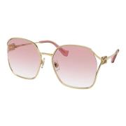 Gold/Pink Shaded Sunglasses Miu Miu , Yellow , Dames