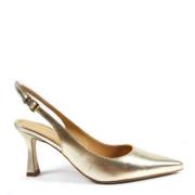 Platinum Laminate Slingback Roberto Festa , Yellow , Dames