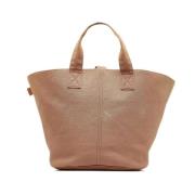 Pre-owned Leather handbags Hermès Vintage , Brown , Dames