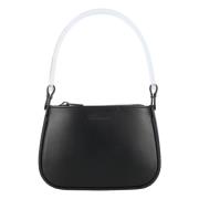 Zwarte Mini PVC Handtas met Transparant Handvat Blumarine , Black , Da...