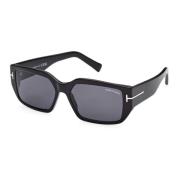 Silvano-02 Sunglasses, Shiny Black/Grey Tom Ford , Black , Unisex