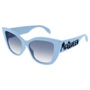 Light Blue Sunglasses Alexander McQueen , Blue , Dames