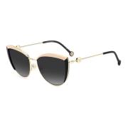 Gold Black Sunglasses with Dark Grey Shaded Lenses Carolina Herrera , ...