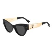 Black/Grey Sunglasses Dsquared2 , Multicolor , Dames