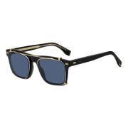 Black Blue Clip-On Sunglasses Hugo Boss , Multicolor , Heren