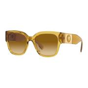 Honey/Light Yellow Shaded Sunglasses Versace , Yellow , Dames