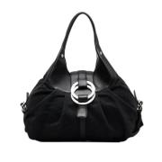 Pre-owned Leather handbags Bvlgari Vintage , Black , Dames