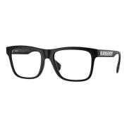 Matte Black Eyewear Frames Burberry , Black , Unisex