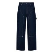 Indigo Blauwe Carpenter Jeans met Metalen Klinknagels Givenchy , Blue ...