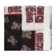 Sjaal met teddybeer motief Moschino , Black , Dames