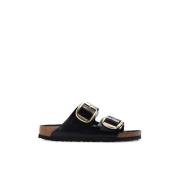 Sandalen Arizona Big Buckle Natuurlijk Leder Patent Birkenstock , Blac...