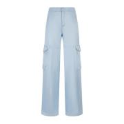 Wide Trousers Gcds , Blue , Dames