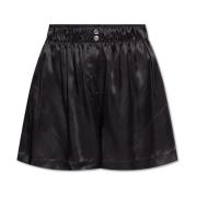 Zijden shorts Halfboy , Black , Dames