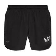 Shorts met logo Emporio Armani EA7 , Black , Heren