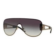 Pale Gold/Grey Shaded Sunglasses Versace , Gray , Dames