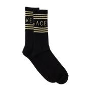 Socks Versace , Black , Heren