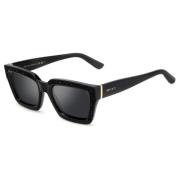 Black/Grey Sunglasses Megs/S Jimmy Choo , Black , Dames