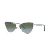 Zilver/Groen Zonnebril Dolce & Gabbana , Gray , Dames